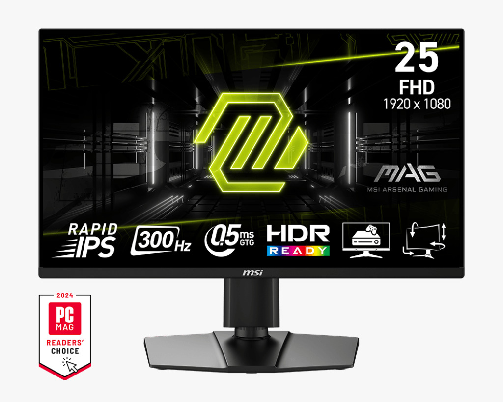MONITEUR MSI MAG 255PXF 300HZ IPS 25 POUCE ADJUSTABLE BLACK FHD